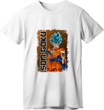 Dragon Ball Super Saiyan Blue Goku LOOM Kids Anime T-Shirt